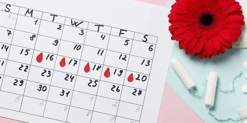Catatan menstruasi di kalender