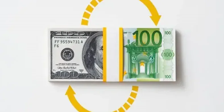 Pertukaran uang dari dolar ke euro